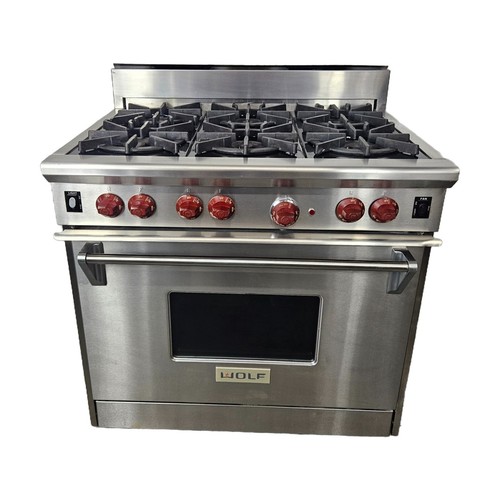 Wolf r366 pro gas range - 36",