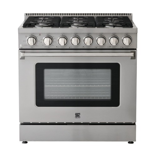 Gas range cu ft - 36, 6.2